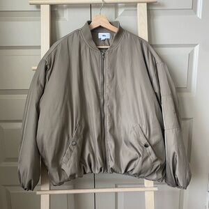 Taupe Bomber Jacket